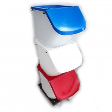 TRAMOGGIA SOVRAPPONIBILE CON COPERCHIO PLASTICA LT 40