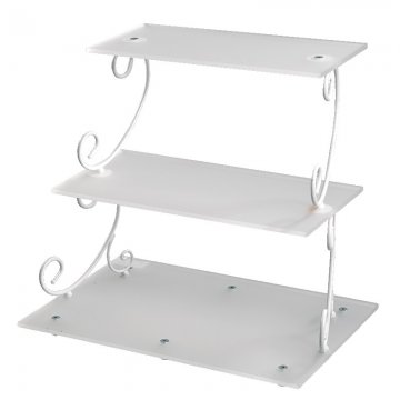 ALZATINA ROMANTIC 3 PIANI RETTANGOLARE