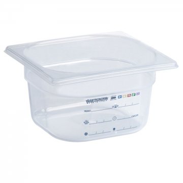 BACINELLA GASTRONORM POLIPROPILENE E COPERCHIO