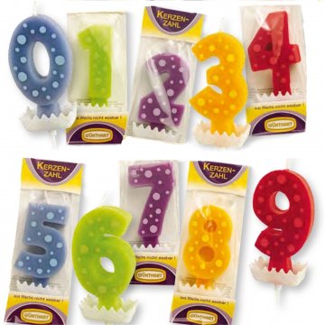 NUMERI CERA KERZEN-ZAHL