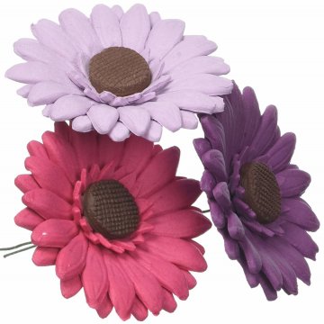 FIORI GERBERE IN ZUCCHERO CM 8 PZ 12