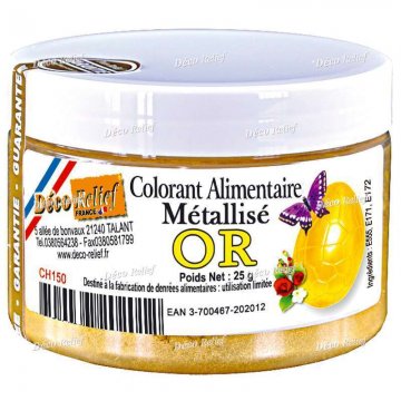 COLORE METALLIZZATO IN POLVERE ORO GR 25