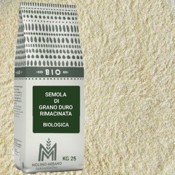 SEMOLA GRANO DURO RIMACINATA BIO KG 25
