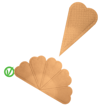 CIALDA PER GELATO CUORICINI PZ 240