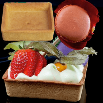 TARTELLETTE FROLLA QUADRATE GRANDI NTL 80X80 PZ 48